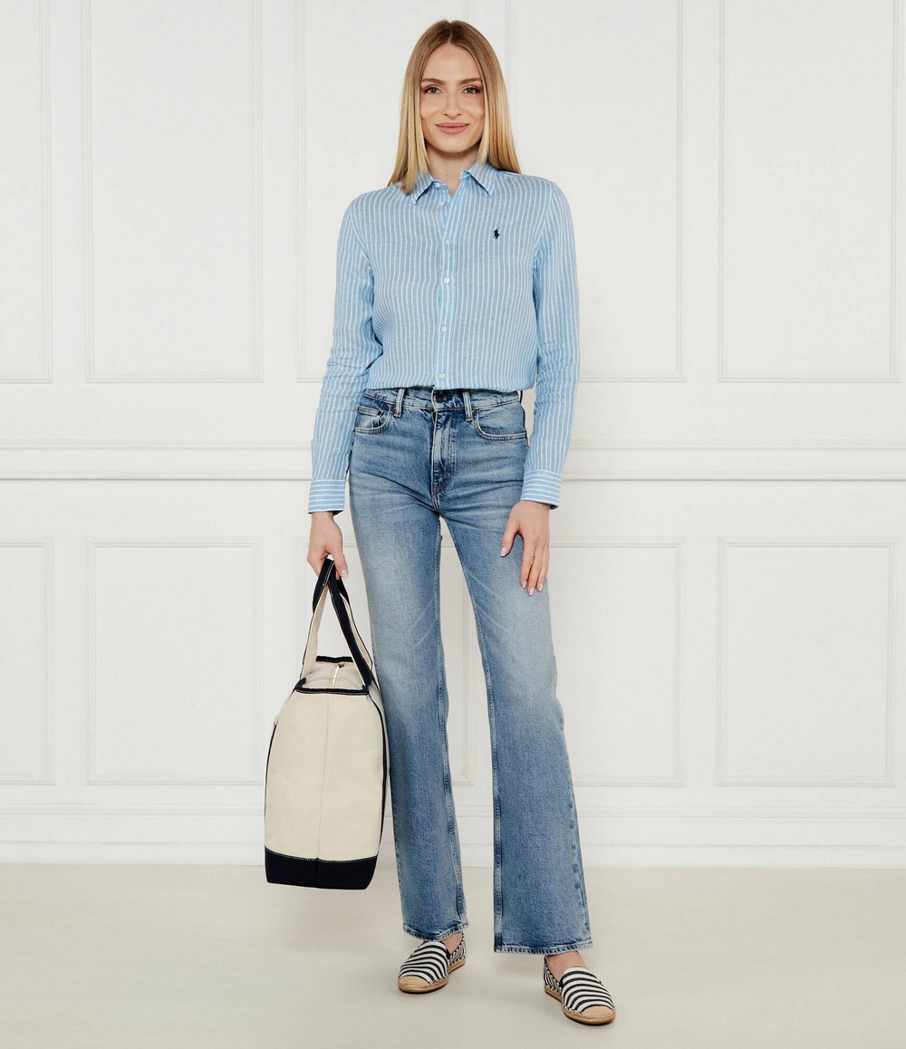 Льняная рубашка POLO RALPH LAUREN - голубой(211970691)