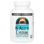 Source Naturals, N-ацетилцистеин, 1000 мг, 60 таблеток
