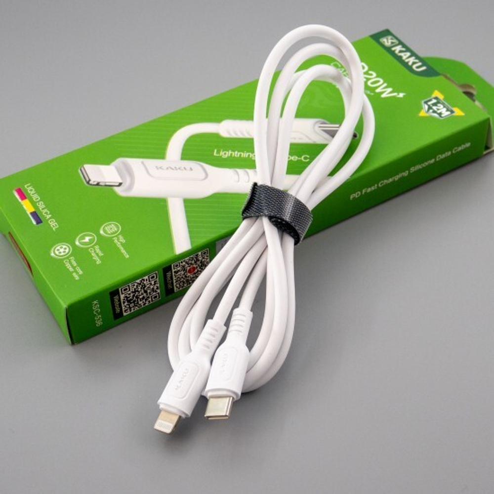 Lightning-Type C дата кабель KAKU KSC-536, 20W, 012506 Белый