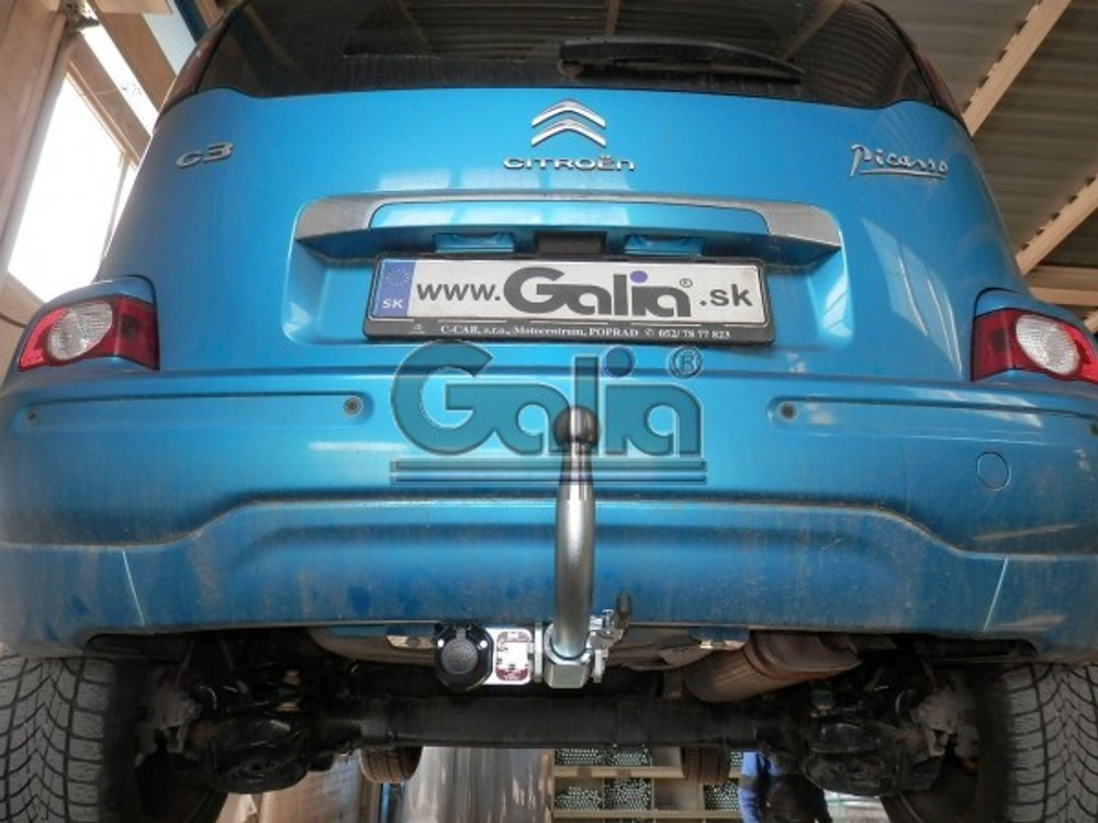 Фаркоп оцинкованный Galia C059C для Citroen C3 Picasso 2009-2017(паспорт и сертификат в комплекте)(без электрики)