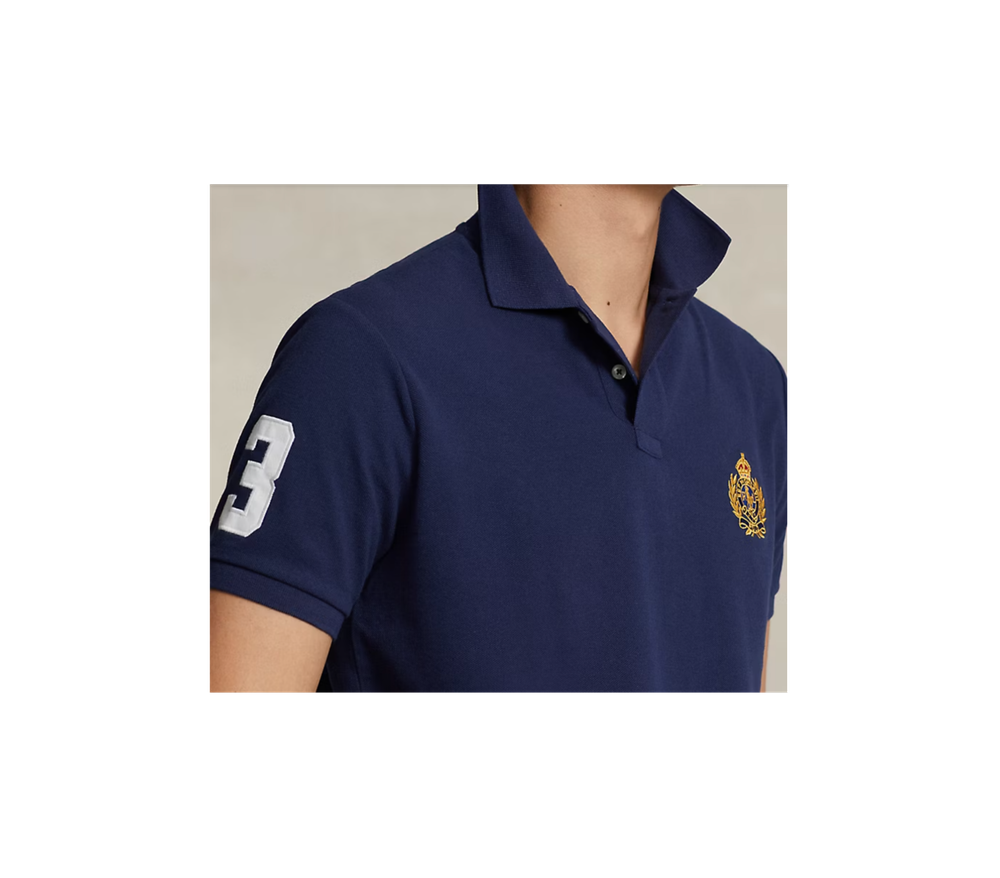 Рубашка-поло Classic Fit Triple-Pony Mesh Polo Ralph Lauren