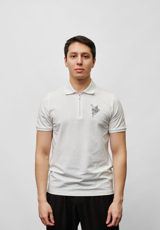 Поло на молнии BATYR WHITE