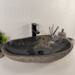 Каменная раковина из речного камня RS-05528 (66*39*16) 0858 из натурального камня