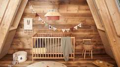 Shantal Детская кроватка из массива бука с натуральной отделкой 60 x 120 см