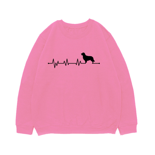 Свитшот "Голден ретривер - сердечный ритм"