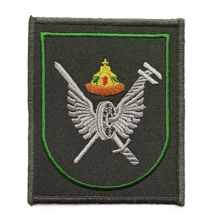 Шеврон вышитый батальона ЖДВ (меч, ключ, шапка мономаха)