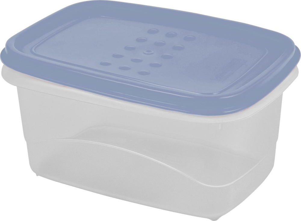 Емкость д/хранения продуктов Plast Team Pattern 0,6л 14,3х10х7,2см туманно-голубой ПП