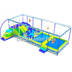 Батутная арена "Журавлики оригами" 8x3,5x3 м