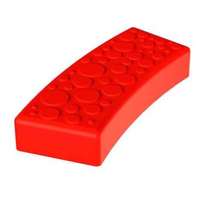 Крышка кругового поворота стены красная для GigaBloks