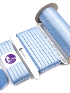 3090 740/10 ОПТ Бретель глянец Lauma Fabrics, 10 мм, голубой 3090