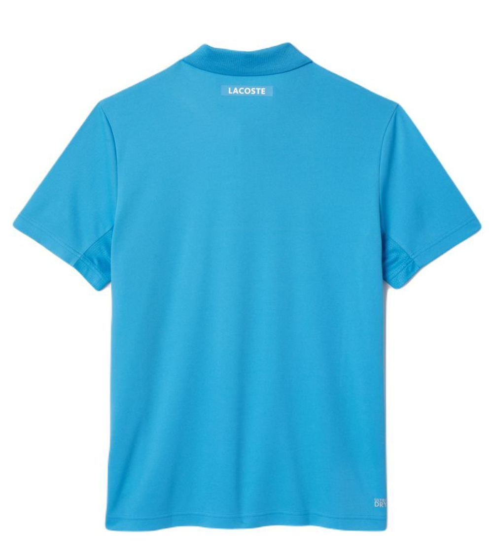 Мужское теннисное поло Lacoste Sport Tennis Piped Technical Piqué - небесный