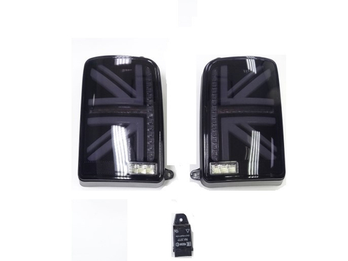 Фонарь задн. в сб. /21213/ LED черный БРИТАНИЯ (бегущий поворотник) (TLT)