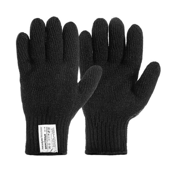 Перчатки шерстяные (70% шерсть+30% акрил)