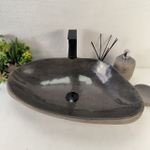 Каменная раковина из речного камня RS-05225 (61*38*15) 0862 из натурального камня