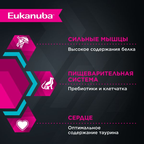 Пауч Eukanuba Senior 7+ Top Condition для взрослых кошек старше 7 лет, с курицей в соусе