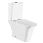 Унитаз-компакт безободковый Azario Avero AZ-3121 с крышкой-сиденьем микролифт, белый