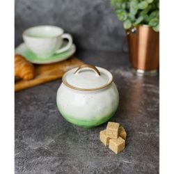 Сахарница 360 мл зеленая d 8 см h8 см фарфор "The Sun Eco" P.L. Proff Cuisine [1]