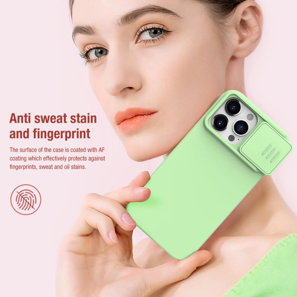 Накладка Nillkin Magnetic Silky Silicone Case для iPhone 15 Pro