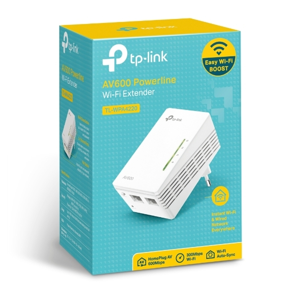 TP-Link TL-WPA4220 Wi-Fi Powerline адаптер 300 Мбит/с AV600