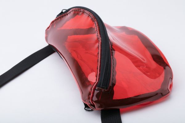 Сумка Поясная ПВХ Красная - фото 7