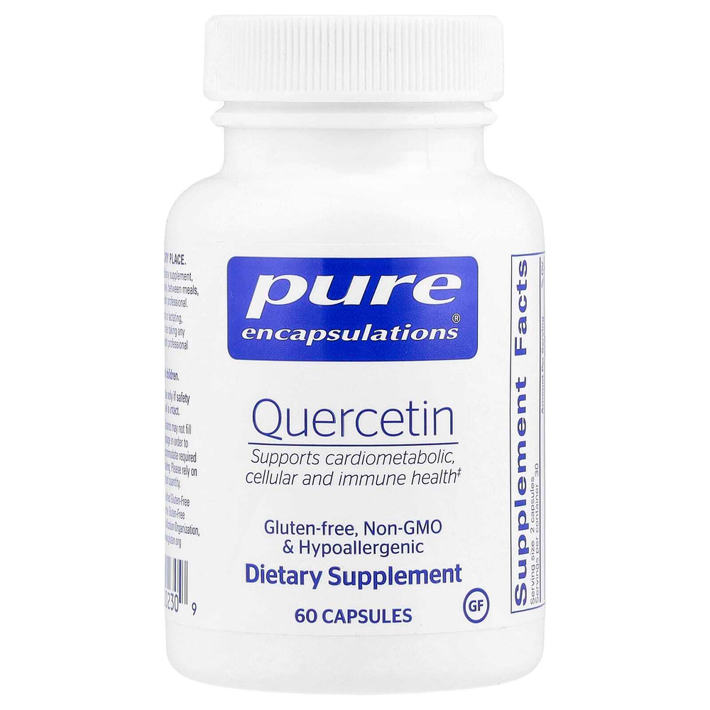Pure Encapsulations, Кверцетин, 60 капсул (250 мг на капсулу)