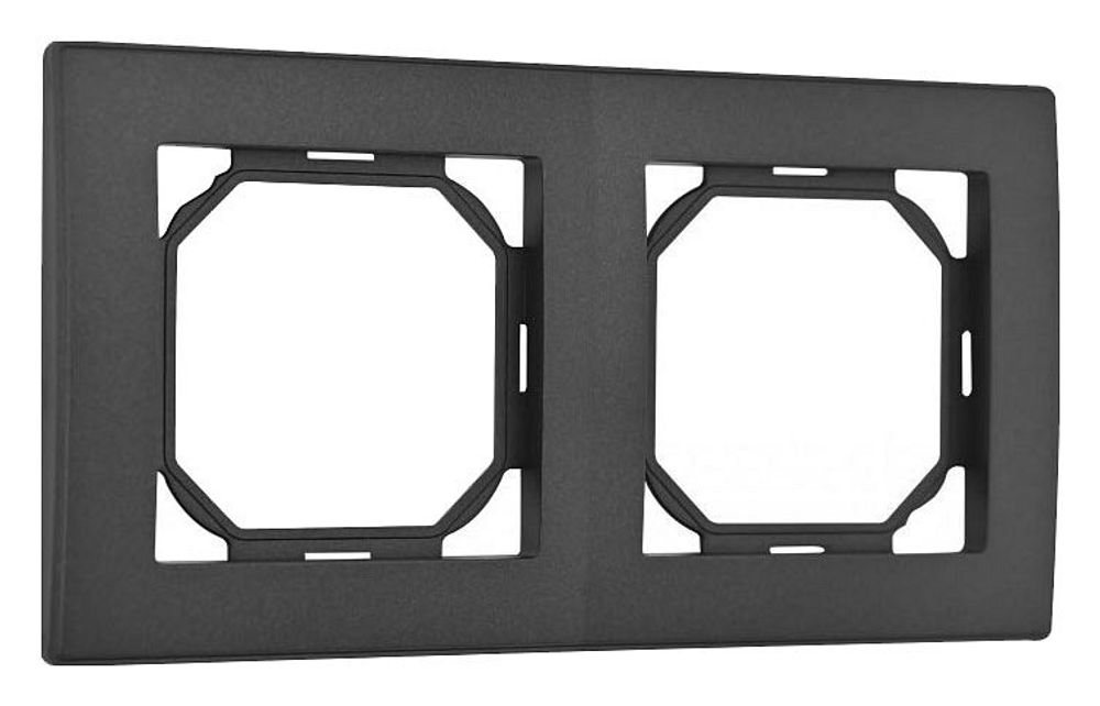 Рамка на 2 поста Arte Milano am-503.06 503.06-2.black