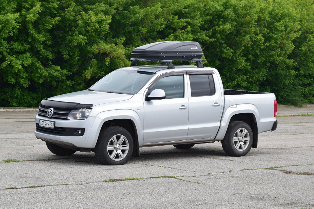 Бокс-багажник на крышу Аэродинамический "ACTIVE S" ДВУСТОРОННЕЕ открывание 320л