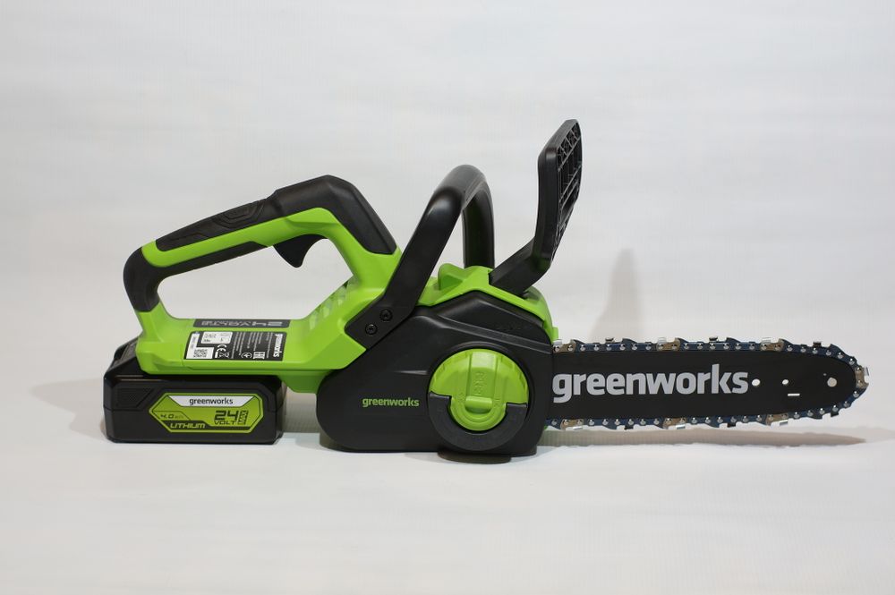 Аккумуляторная цепная пила Greenworks G24CS25,2007707, 24v, 25 см, без АКБ и ЗУ