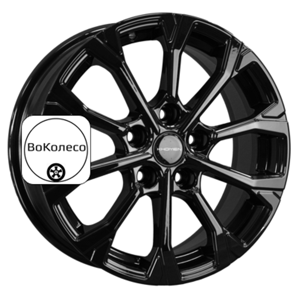 6,5x16/5x114,3 ET45 D67,1 KHW1605 (Huyndai/Mazda) Black Khomen Wheels