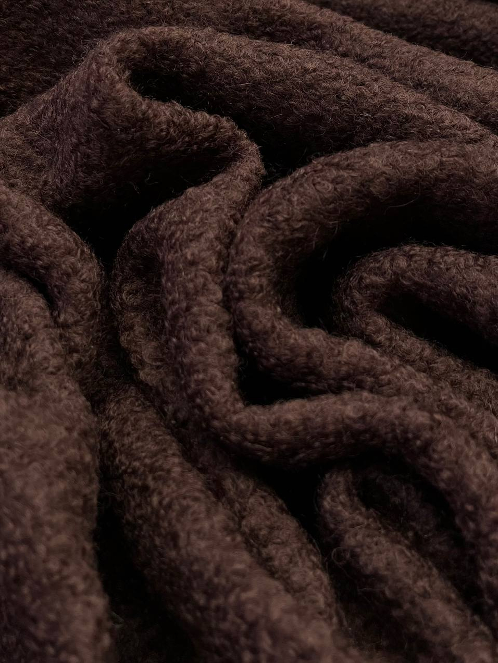 Трикотаж букле Moessmer шоколадный