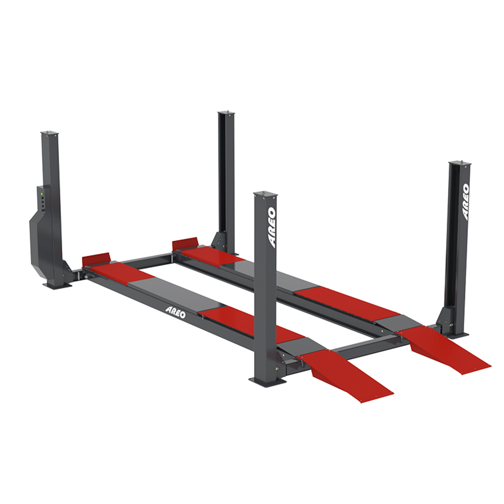 Подъемник 4-х стоечный для сход-развала, г/п 5500 кг, длина платформ 5160 мм, AREO (Китай)