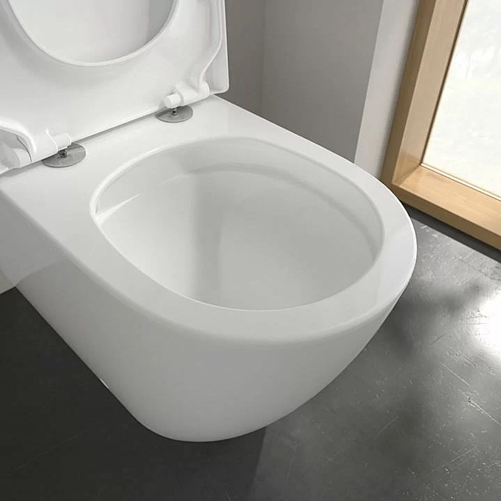 Унитаз-компакт Villeroy & Boch Subway 3.0 4672T001 альпийский белый, с бачком, безободковый, слив-торнадо