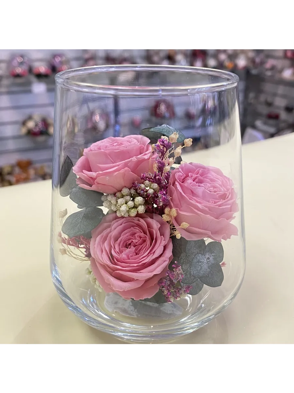 натуральные пионы в стекле, вакуум*