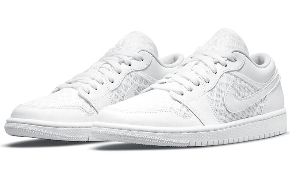 Кроссовки Jordan Air Jordan 1 Low All-White (Женская размерная сетка)