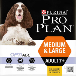 Pro Plan Adult 7+ Medium&Large Chicken - сухой корм для собак старше 9 лет средних и крупных пород