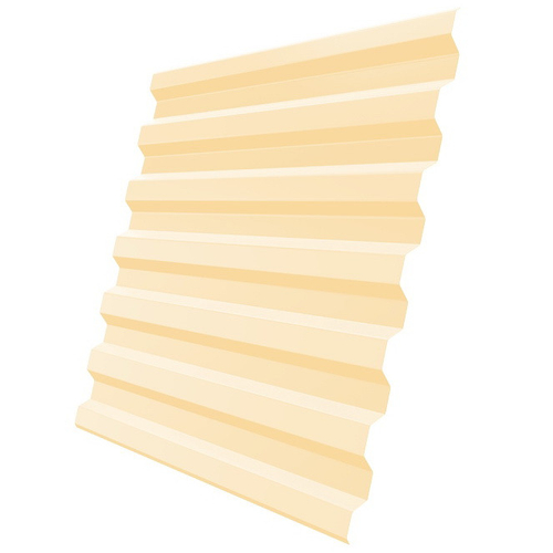 Профнастил С21 Grand Line Optima Pe 0,45 мм RAL 1015 светлая слоновая кость