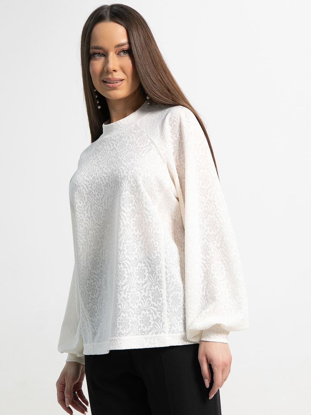 Блуза Нативия (молочная) Б15234-18М LT Collection