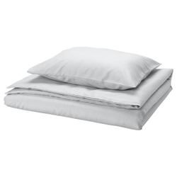 IKEA PILTANDVINGE  (ИКЕА ПИЛТАНДВИНГЕ)  -  Пододеяльник и наволочка, серый, 150x200/50x60 см