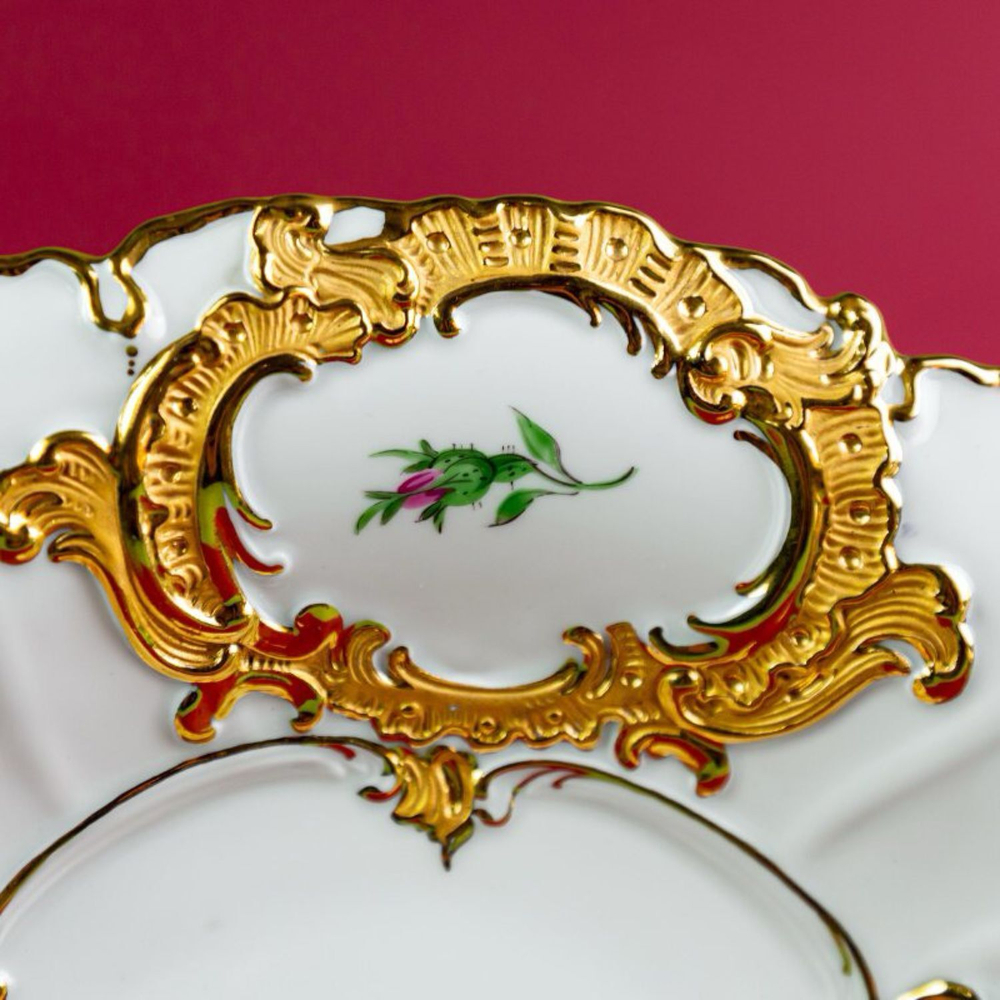 Винтаж: Фарфоровая мануфактура Meissen. «Парадное блюдо»