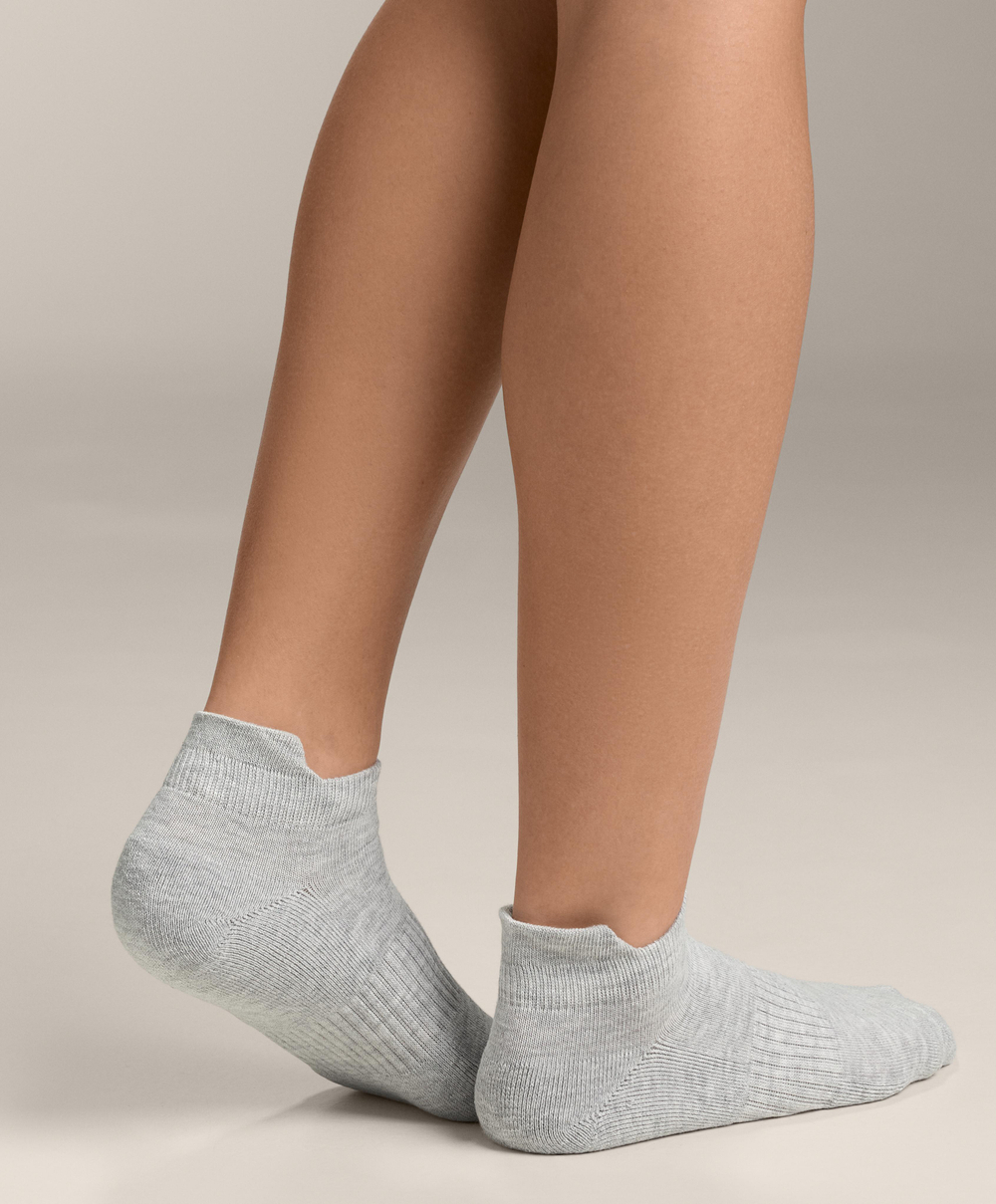 OYSHO Три пары спортивных носков, светло-серый меланж