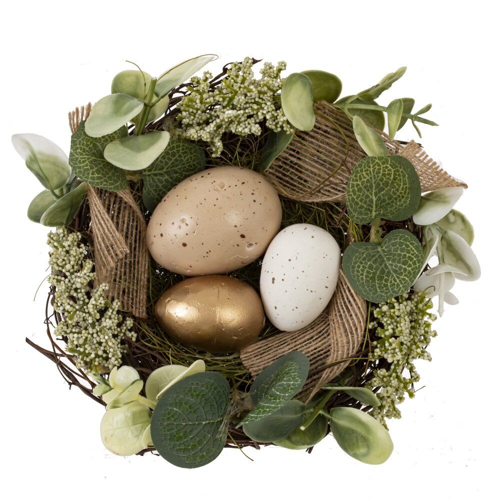 GAEM Изделие декоративное "Гнездо пасхальное", L16 W16 H9 см