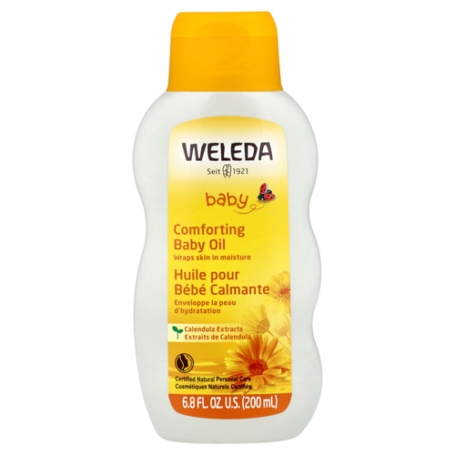 Weleda, Baby, успокаивающее масло для детей, с экстрактами календулы, 200 мл (6,8 жидк. унции)
