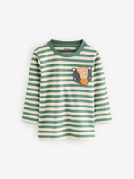 Лонгслив для мальчика Next N96-319, Желтый, Хаки, Темно-красный