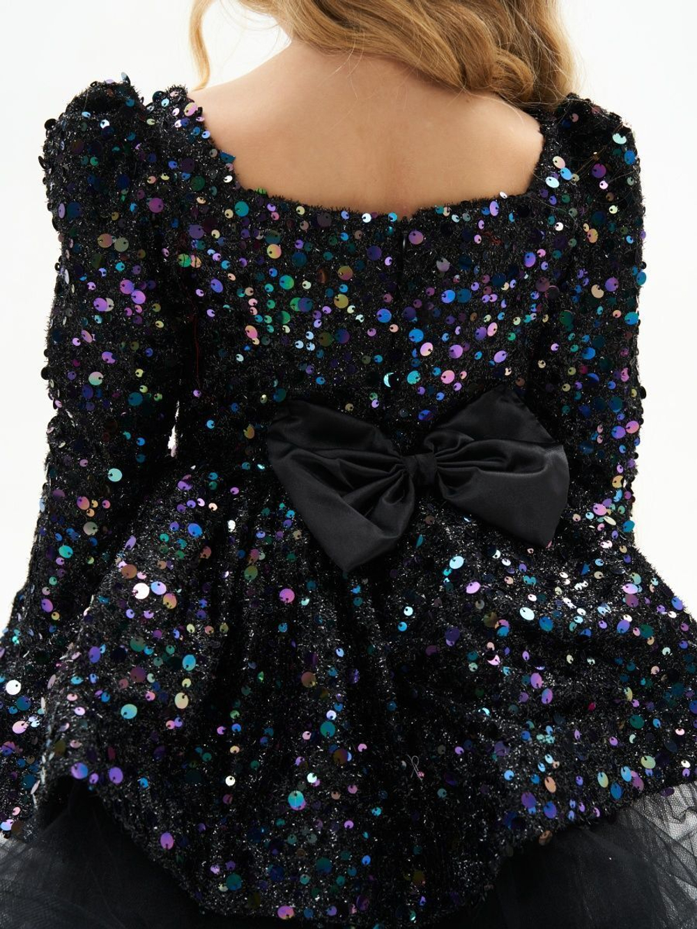 Нарядное новогоднее платье с пайетками Уэнсдэй