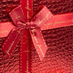 Коробка «Кожа крокодила» красного цвета, металлик