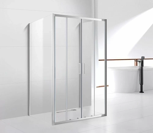 Душевой уголок Cezares Molveno 120x110 MOLVENO-AH-22-120/110-C-Cr-IV стекло прозрачное/профиль хром