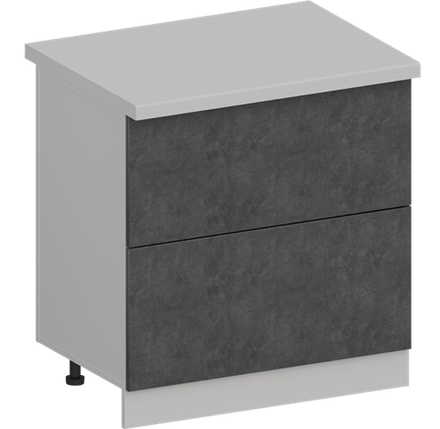 Кухня Модуль ШН2Я 800 Графит / Бетон