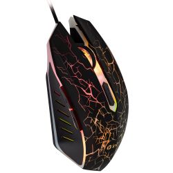 Мышь Intro MG610 игровая проводная 1200-3600dpi черная с ковриком