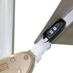 Зонт садовый складной с подставкой и подсветкой, квадратный 300 см, бежевый