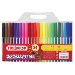 Фломастеры 24цв. "Пифагор", вент. колпачок (Пифагор)